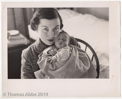 Kathryn Abbe with Thomas August 1948