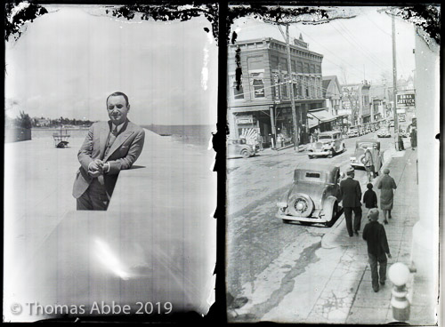 Hilbert Trachman and Unidentified Street 1934(?)